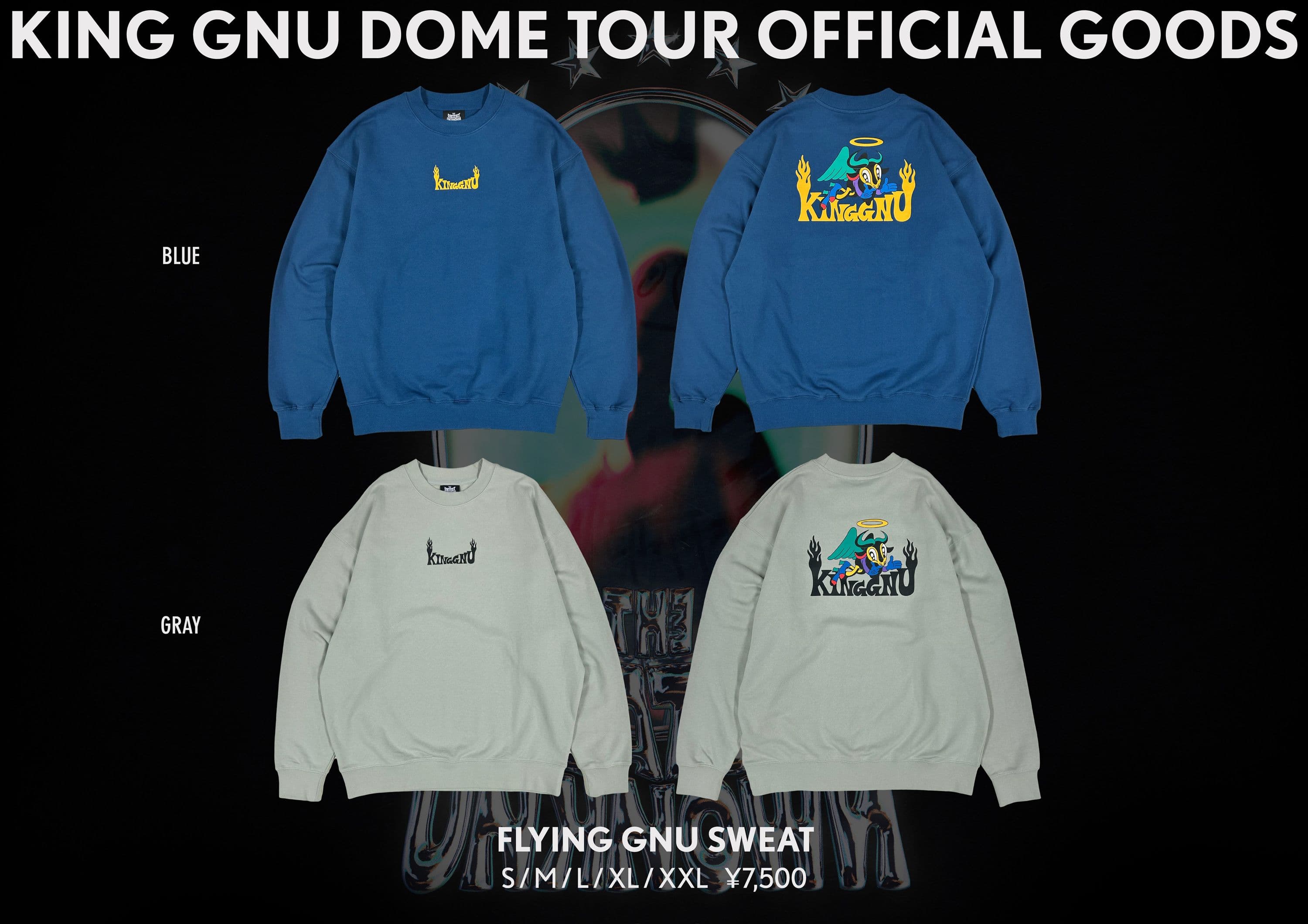 Flying Gnu スウェット（S / M / L / XL / XXL） 7,500円